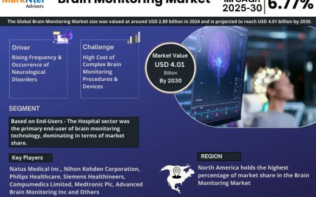 Brain Monitoring Market to Witness 6.77% CAGR Growth Amid Rising Demand and Innovation