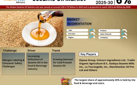 Top 5 Trends Shaping the Future of Sesame Oil Market